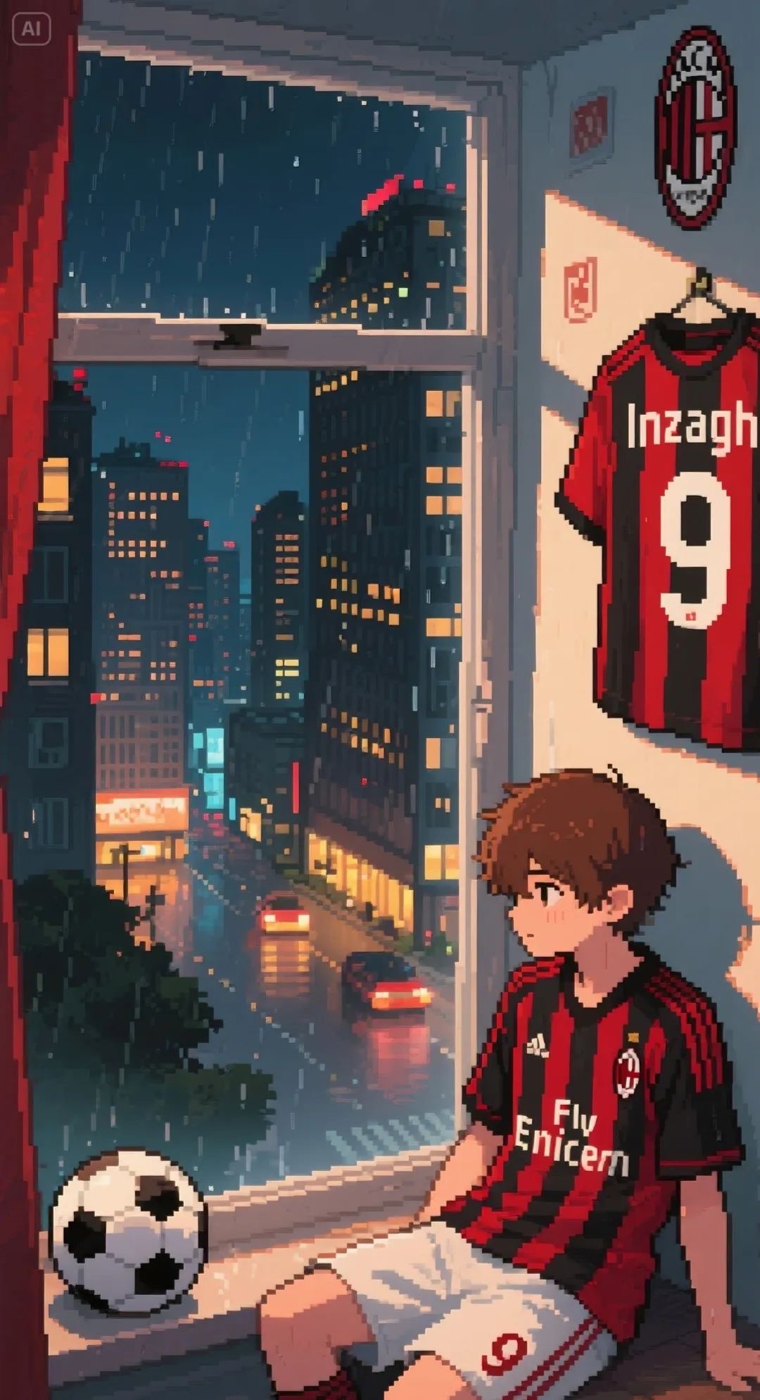 足球像素风头像